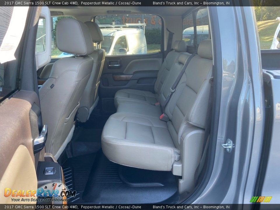 Rear Seat of 2017 GMC Sierra 1500 SLT Crew Cab 4WD Photo #31