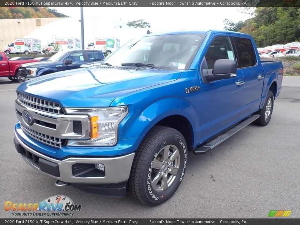 2020 Ford F150 XLT SuperCrew 4x4 Velocity Blue / Medium Earth Gray Photo #5