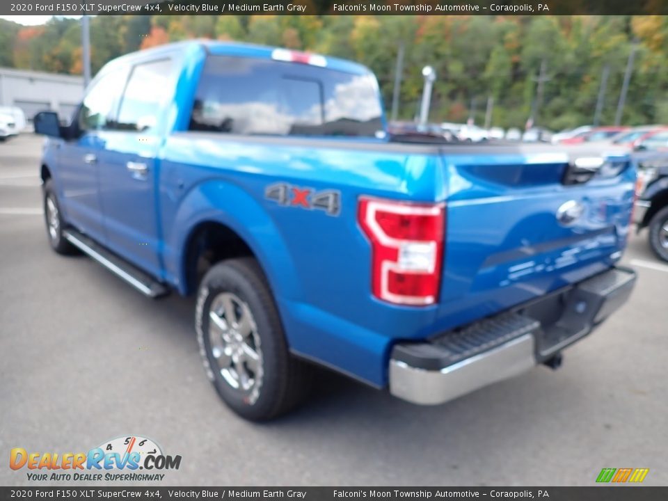2020 Ford F150 XLT SuperCrew 4x4 Velocity Blue / Medium Earth Gray Photo #6
