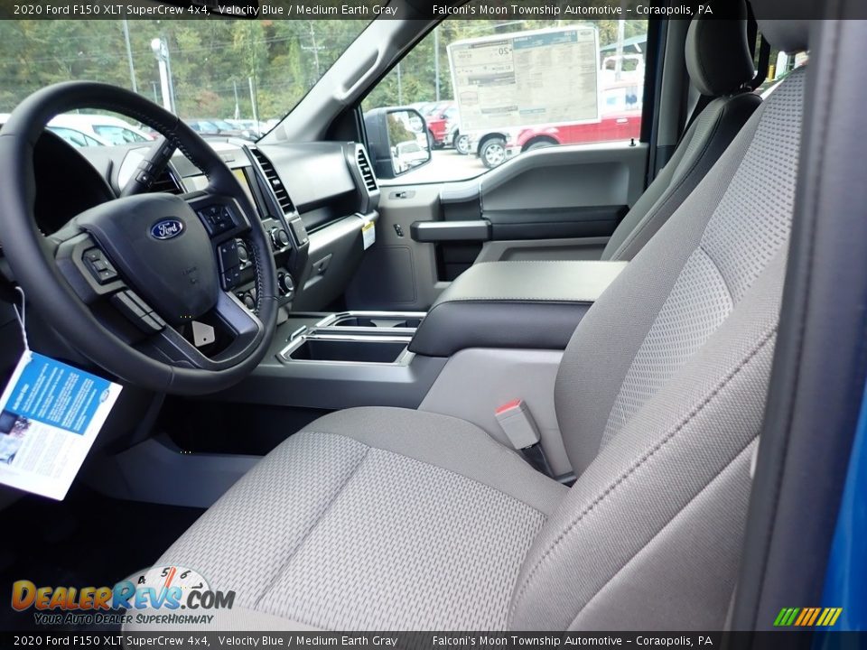 2020 Ford F150 XLT SuperCrew 4x4 Velocity Blue / Medium Earth Gray Photo #10