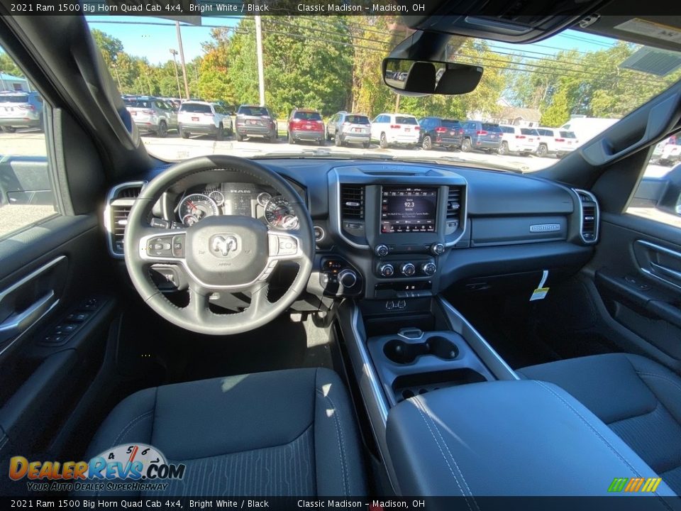 2021 Ram 1500 Big Horn Quad Cab 4x4 Bright White / Black Photo #4