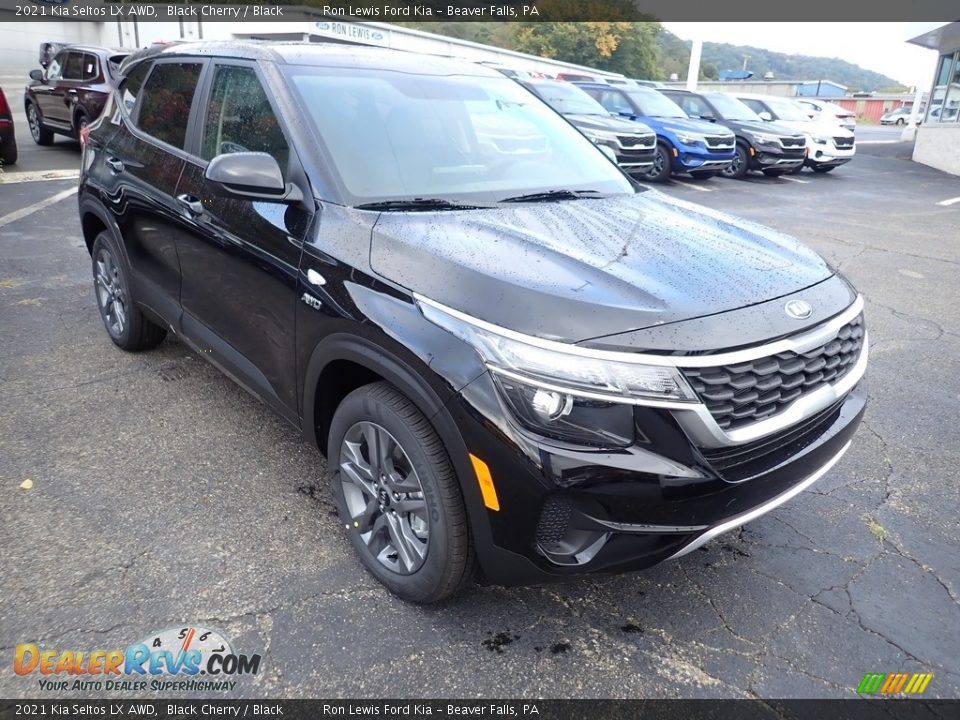 2021 Kia Seltos LX AWD Black Cherry / Black Photo #3