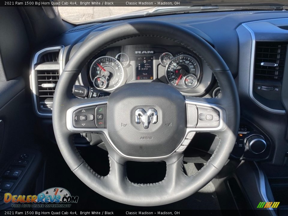 2021 Ram 1500 Big Horn Quad Cab 4x4 Bright White / Black Photo #5