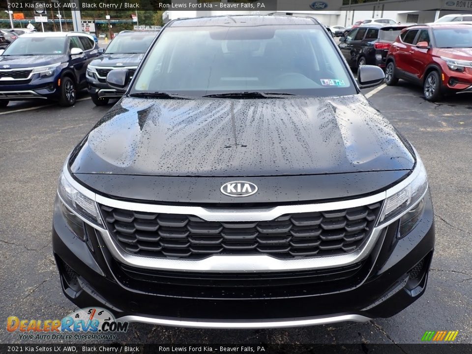 2021 Kia Seltos LX AWD Black Cherry / Black Photo #4