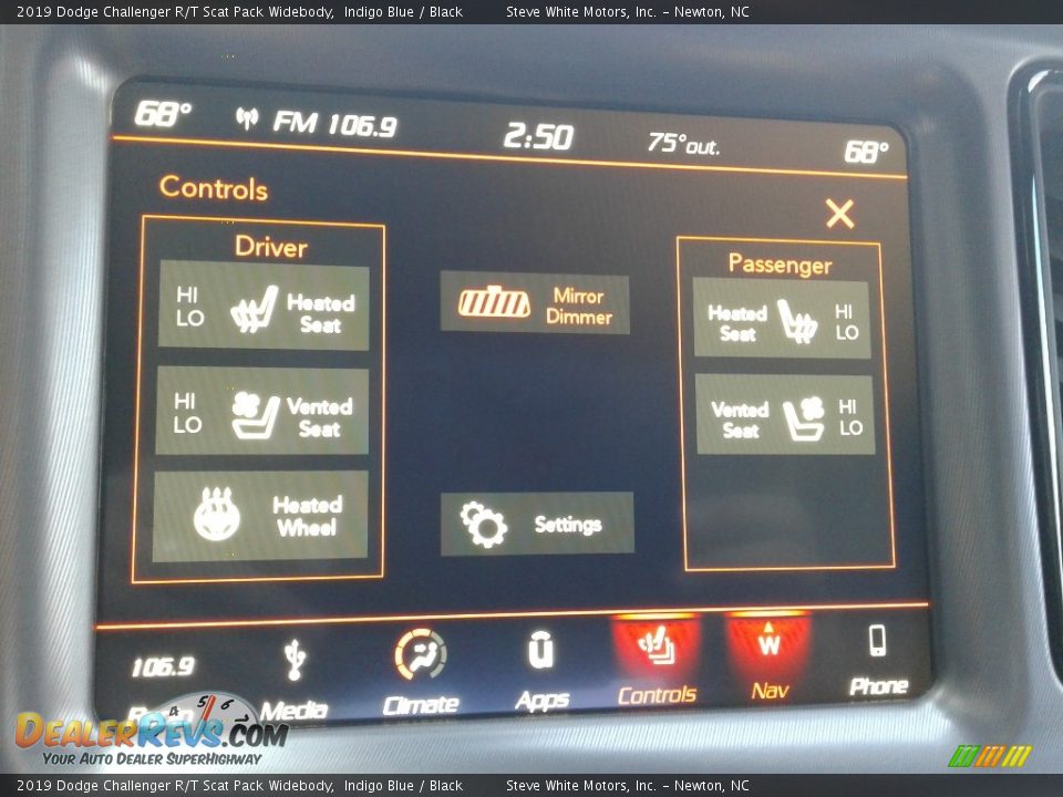 2019 Dodge Challenger R/T Scat Pack Widebody Indigo Blue / Black Photo #24