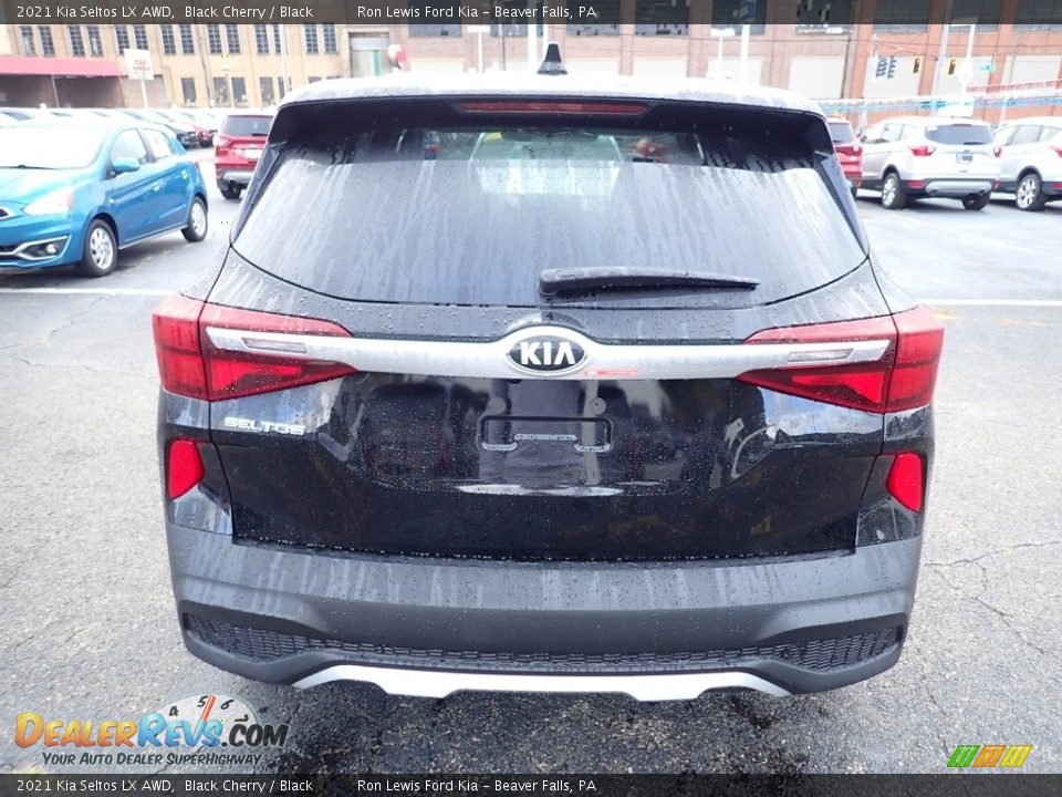 2021 Kia Seltos LX AWD Black Cherry / Black Photo #8
