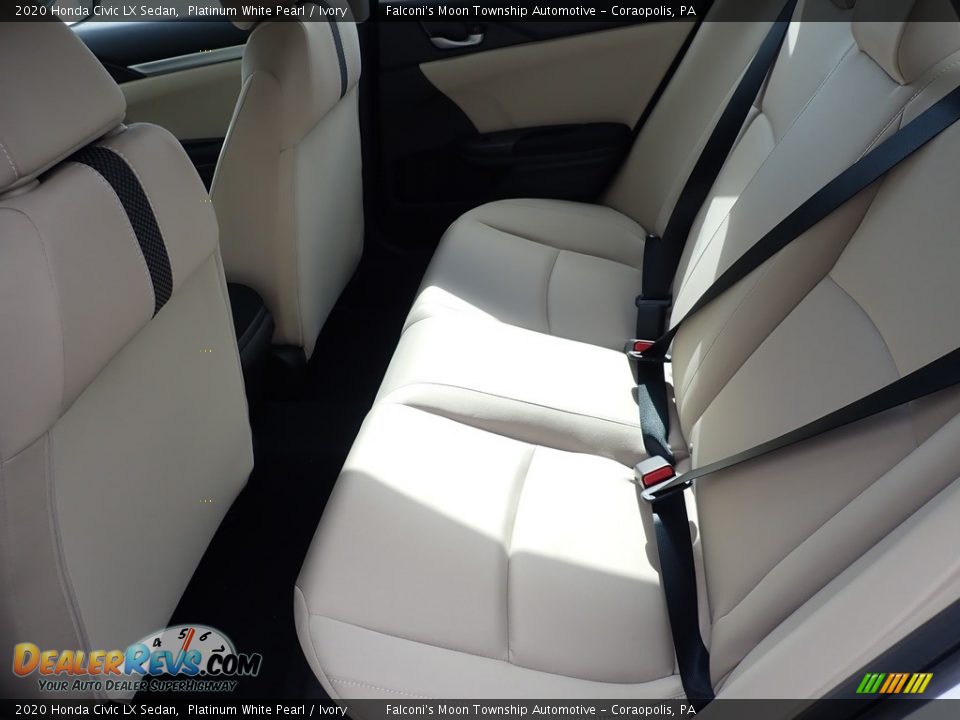2020 Honda Civic LX Sedan Platinum White Pearl / Ivory Photo #10