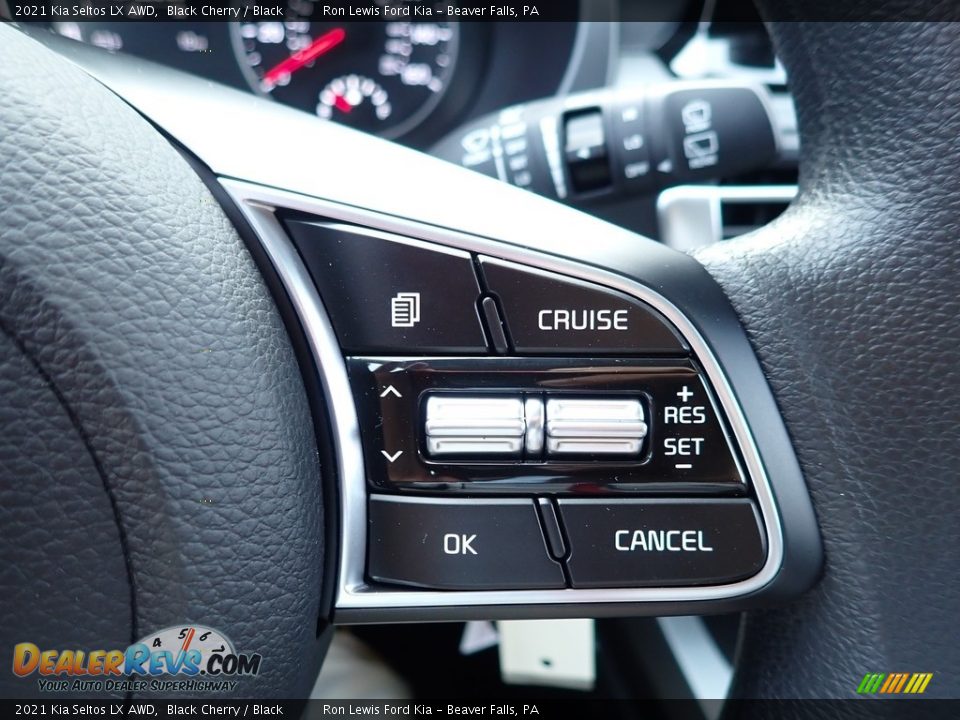 2021 Kia Seltos LX AWD Black Cherry / Black Photo #17