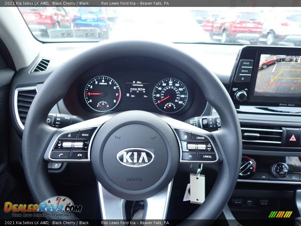 2021 Kia Seltos LX AWD Black Cherry / Black Photo #20