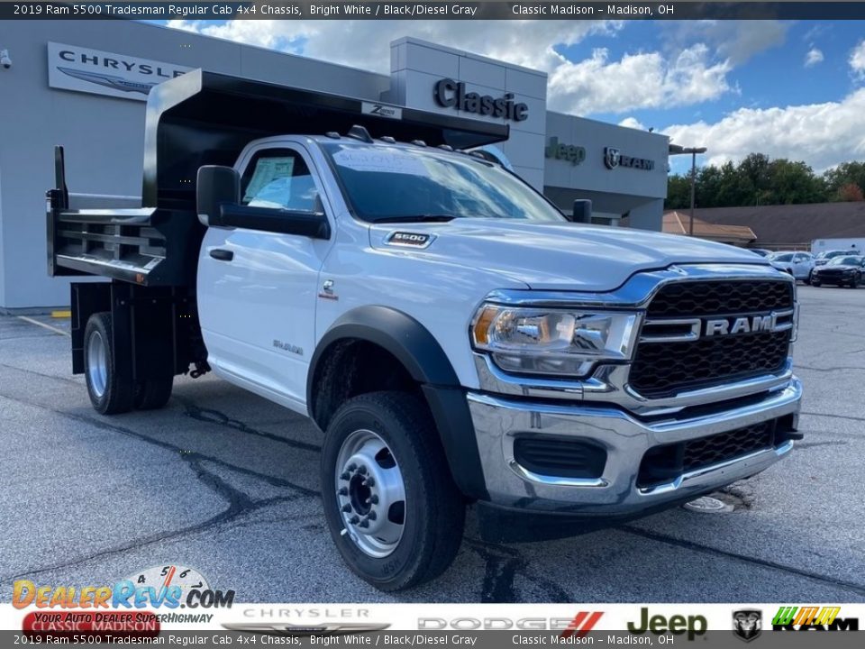 2019 Ram 5500 Tradesman Regular Cab 4x4 Chassis Bright White / Black/Diesel Gray Photo #1