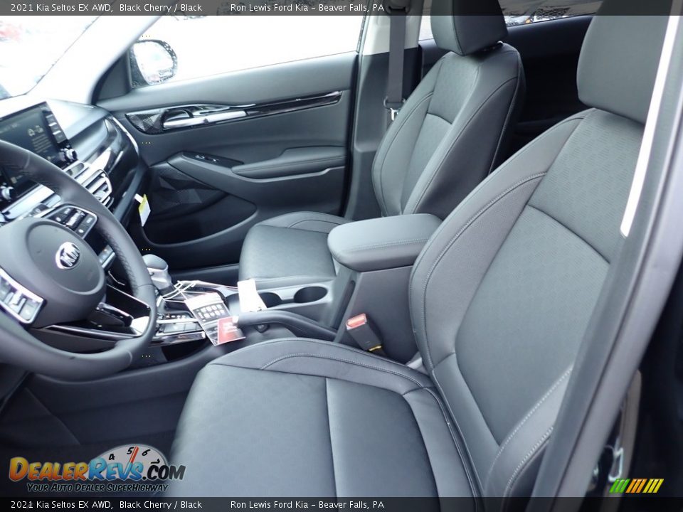 Black Interior - 2021 Kia Seltos EX AWD Photo #13