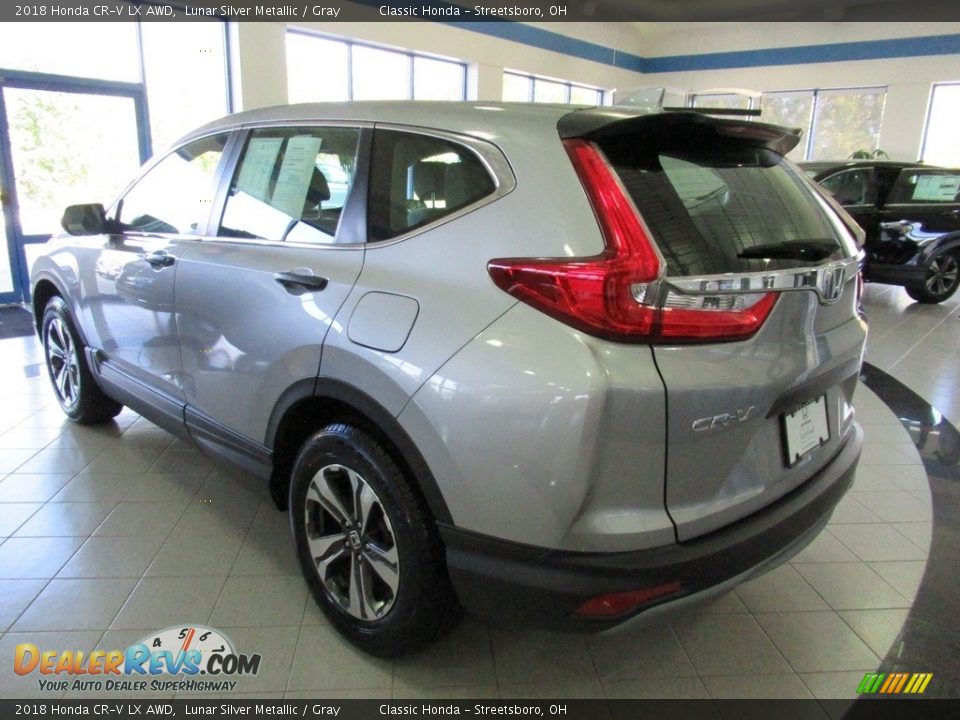 2018 Honda CR-V LX AWD Lunar Silver Metallic / Gray Photo #9