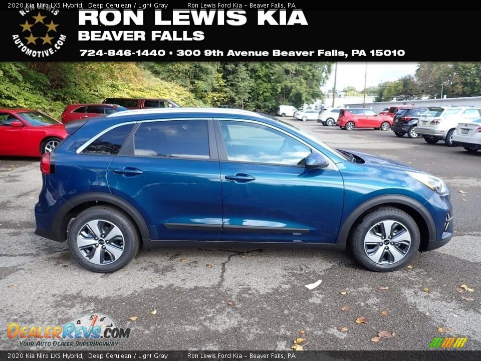 2020 Kia Niro LXS Hybrid Deep Cerulean / Light Gray Photo #1