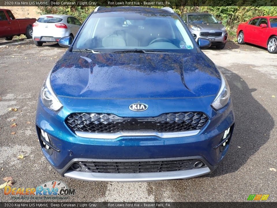2020 Kia Niro LXS Hybrid Deep Cerulean / Light Gray Photo #4