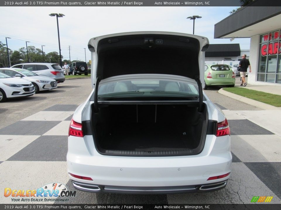 2019 Audi A6 3.0 TFSI Premium Plus quattro Glacier White Metallic / Pearl Beige Photo #5