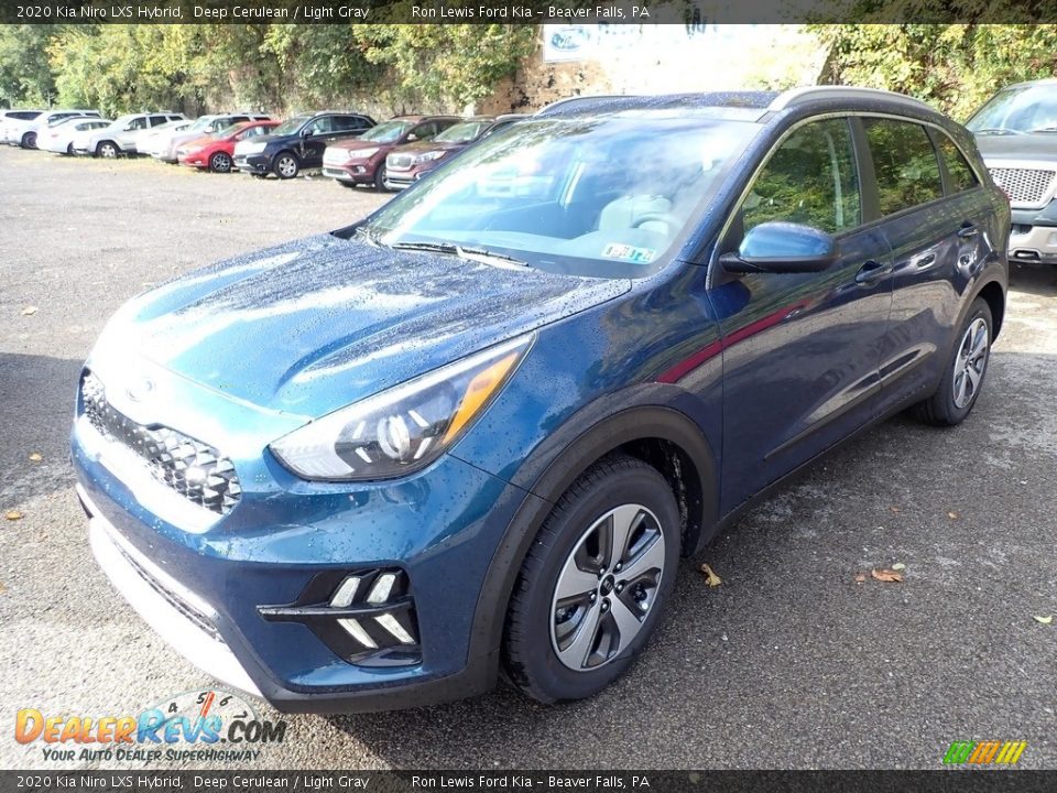 2020 Kia Niro LXS Hybrid Deep Cerulean / Light Gray Photo #5