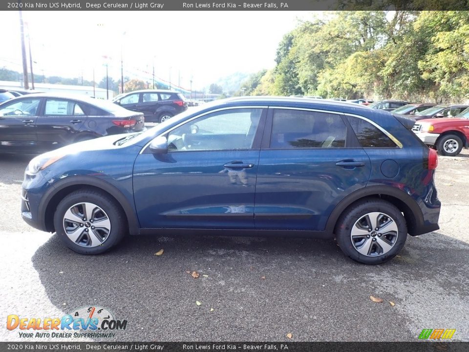 2020 Kia Niro LXS Hybrid Deep Cerulean / Light Gray Photo #6