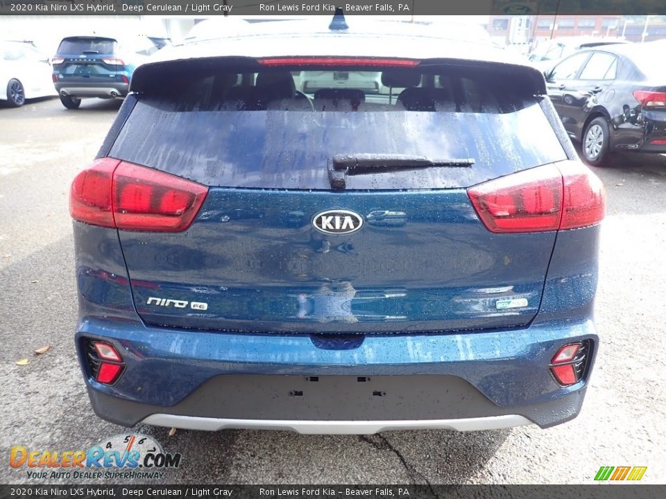 2020 Kia Niro LXS Hybrid Deep Cerulean / Light Gray Photo #8