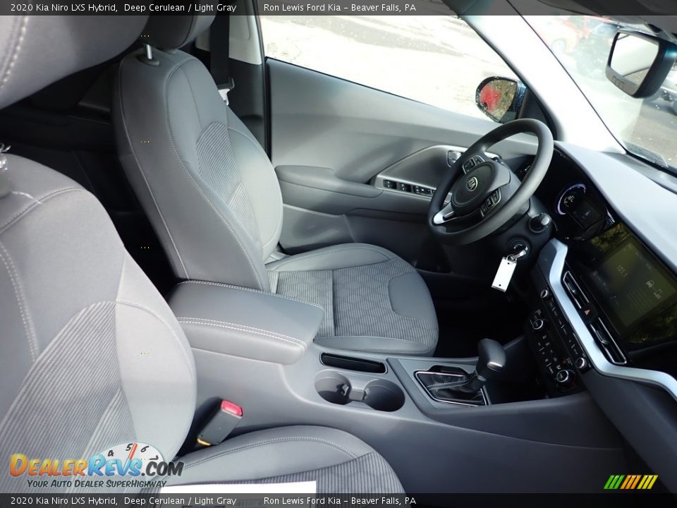 2020 Kia Niro LXS Hybrid Deep Cerulean / Light Gray Photo #9