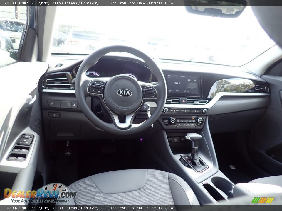 2020 Kia Niro LXS Hybrid Deep Cerulean / Light Gray Photo #12