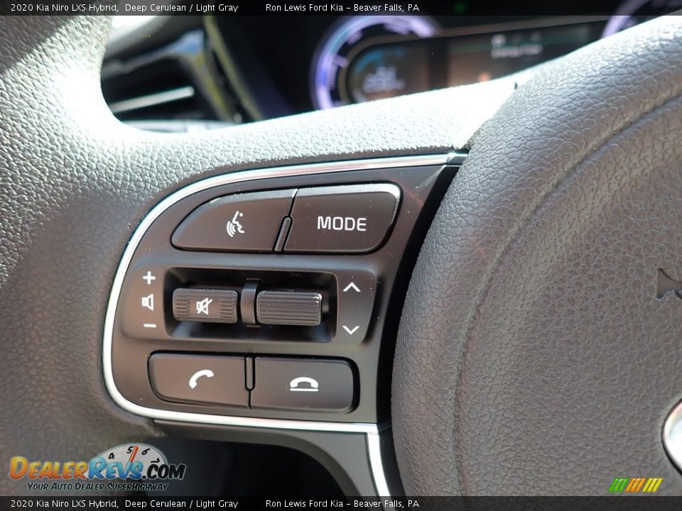 2020 Kia Niro LXS Hybrid Deep Cerulean / Light Gray Photo #19