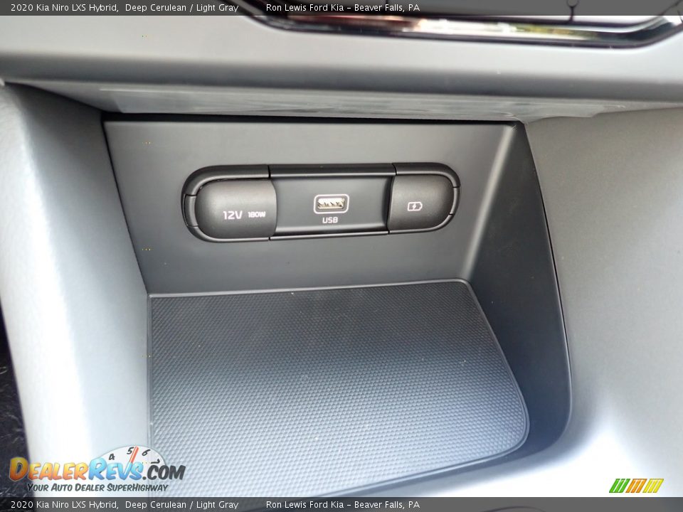 2020 Kia Niro LXS Hybrid Deep Cerulean / Light Gray Photo #20