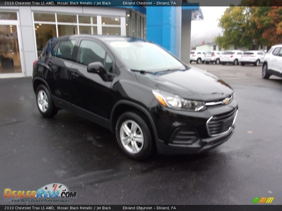 2019 Chevrolet Trax LS AWD Mosaic Black Metallic / Jet Black Photo #3