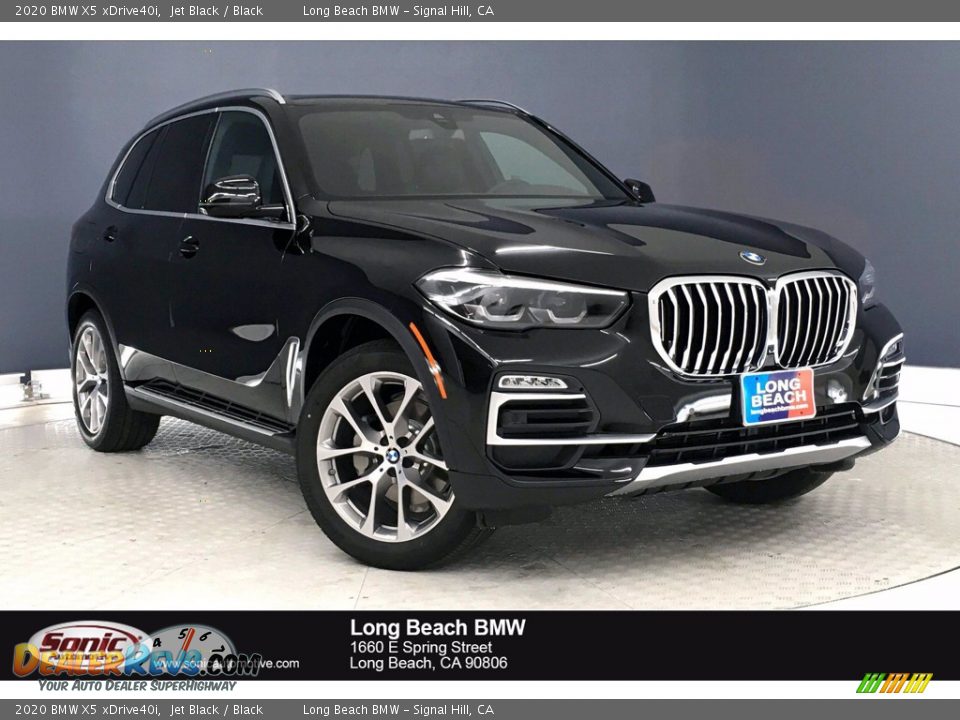 2020 BMW X5 xDrive40i Jet Black / Black Photo #1
