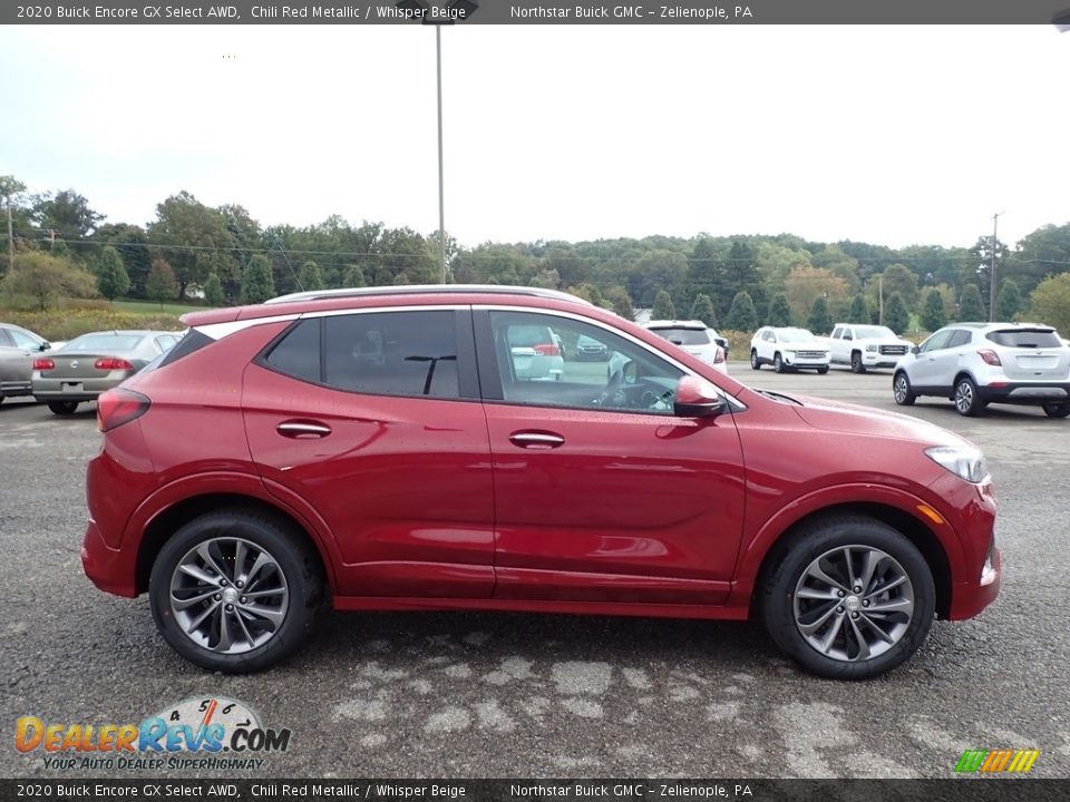 2020 Buick Encore GX Select AWD Chili Red Metallic / Whisper Beige Photo #4