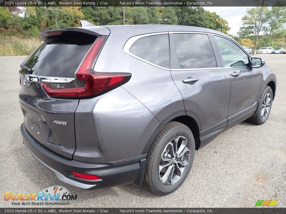 2020 Honda CR-V EX-L AWD Modern Steel Metallic / Gray Photo #5