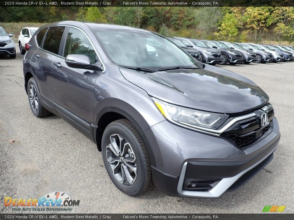 2020 Honda CR-V EX-L AWD Modern Steel Metallic / Gray Photo #6