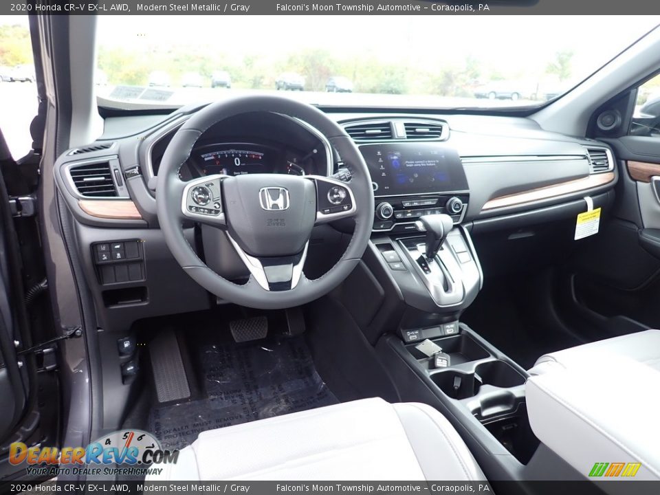 2020 Honda CR-V EX-L AWD Modern Steel Metallic / Gray Photo #10