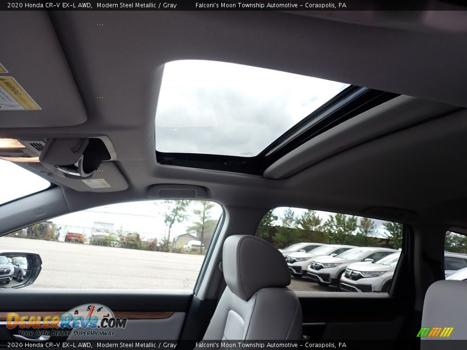 2020 Honda CR-V EX-L AWD Modern Steel Metallic / Gray Photo #13