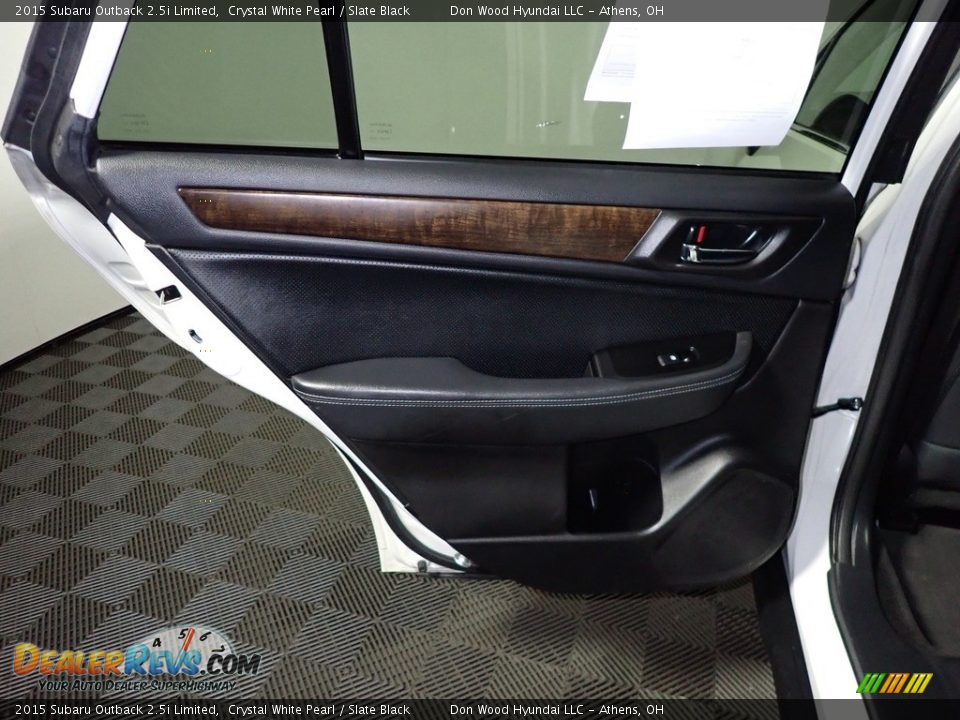 2015 Subaru Outback 2.5i Limited Crystal White Pearl / Slate Black Photo #22