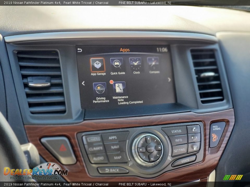 2019 Nissan Pathfinder Platinum 4x4 Pearl White Tricoat / Charcoal Photo #7