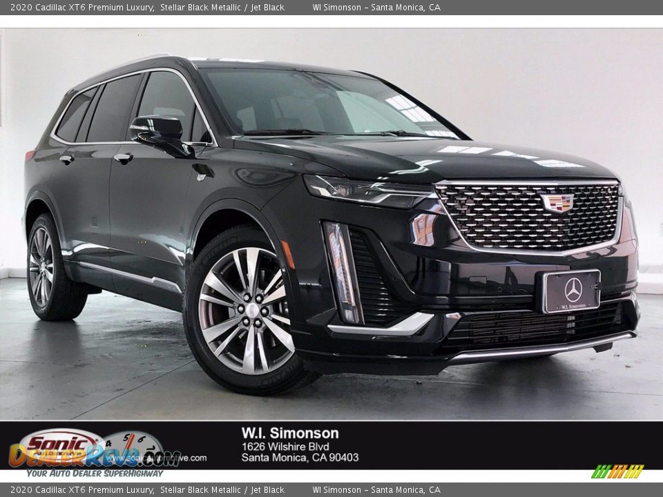 2020 Cadillac XT6 Premium Luxury Stellar Black Metallic / Jet Black Photo #1