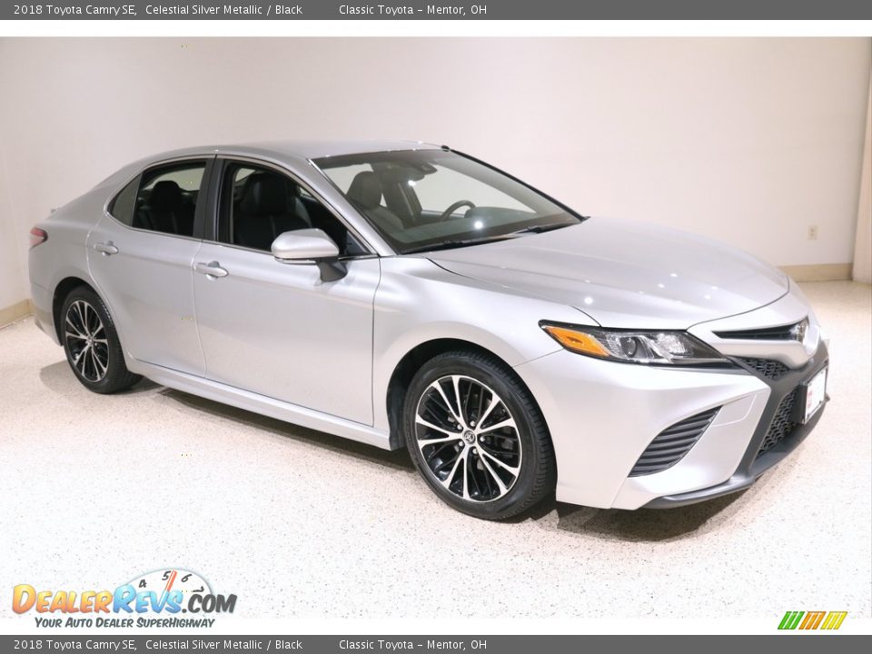 2018 Toyota Camry SE Celestial Silver Metallic / Black Photo #1