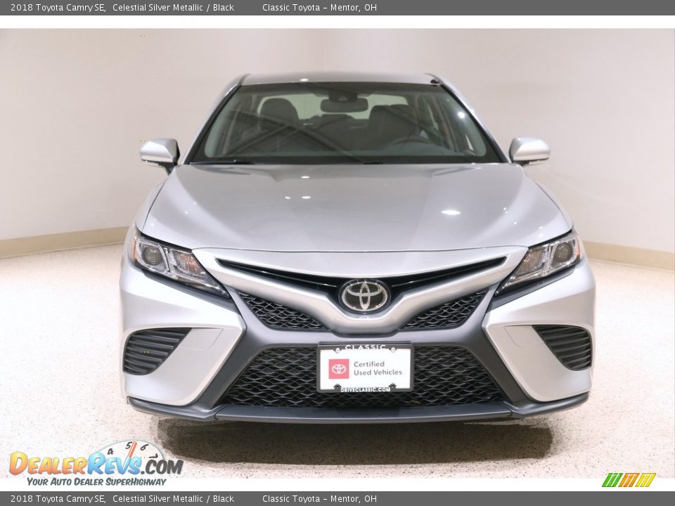 2018 Toyota Camry SE Celestial Silver Metallic / Black Photo #2