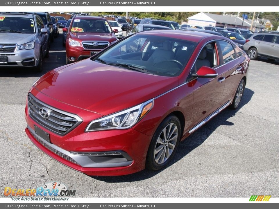 2016 Hyundai Sonata Sport Venetian Red / Gray Photo #1