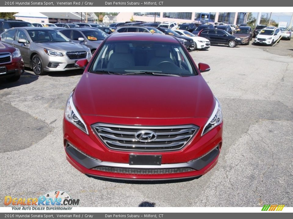 2016 Hyundai Sonata Sport Venetian Red / Gray Photo #2