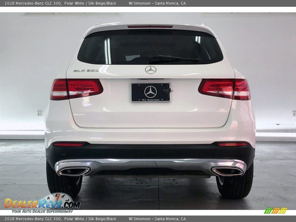 2018 Mercedes-Benz GLC 300 Polar White / Silk Beige/Black Photo #3