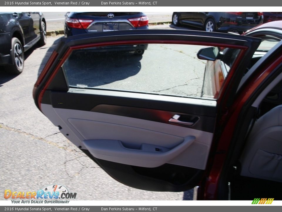 2016 Hyundai Sonata Sport Venetian Red / Gray Photo #11