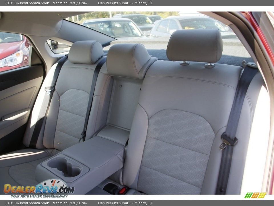 2016 Hyundai Sonata Sport Venetian Red / Gray Photo #12