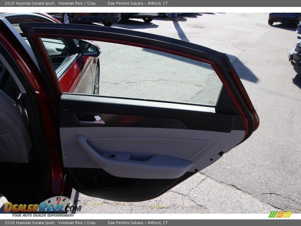 2016 Hyundai Sonata Sport Venetian Red / Gray Photo #14