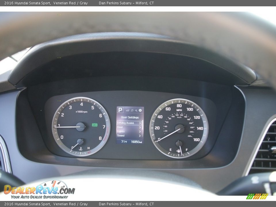 2016 Hyundai Sonata Sport Venetian Red / Gray Photo #17