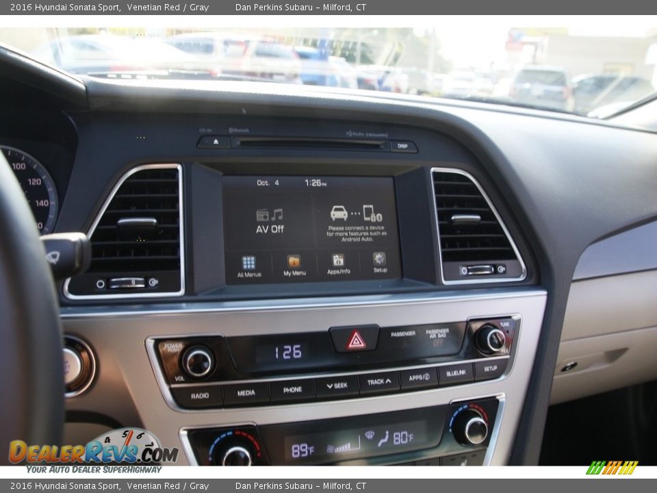 2016 Hyundai Sonata Sport Venetian Red / Gray Photo #18