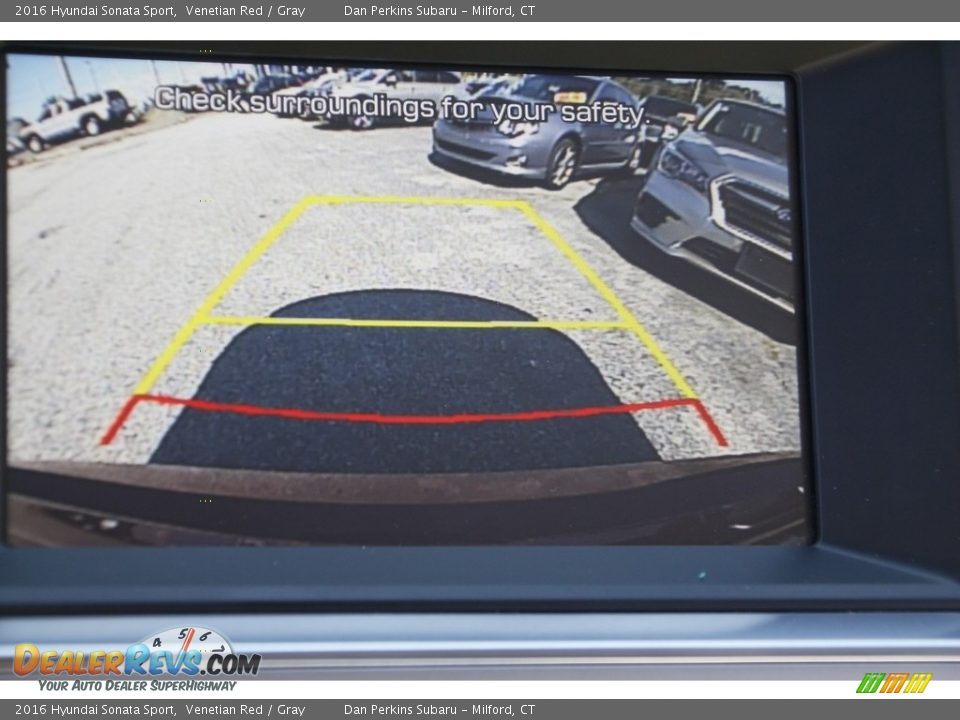 2016 Hyundai Sonata Sport Venetian Red / Gray Photo #19