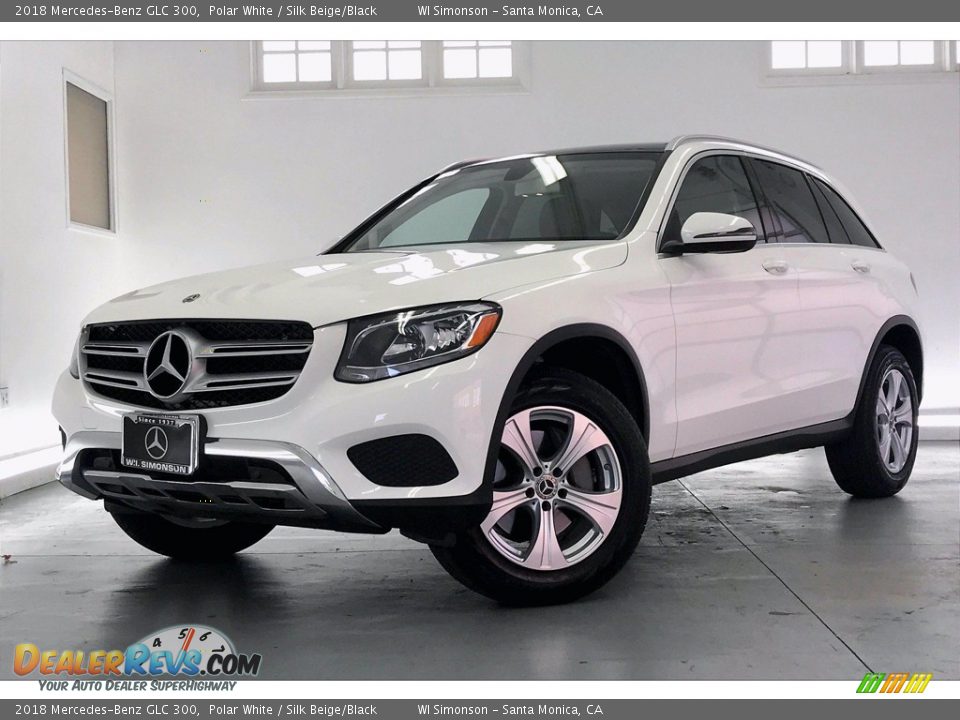 2018 Mercedes-Benz GLC 300 Polar White / Silk Beige/Black Photo #12