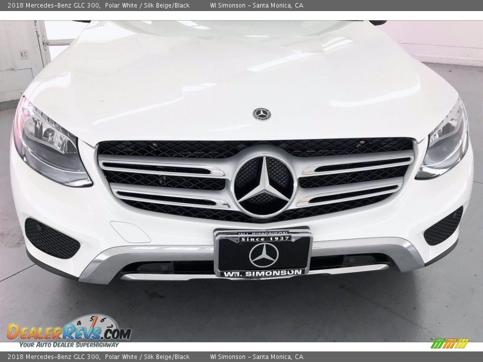 2018 Mercedes-Benz GLC 300 Polar White / Silk Beige/Black Photo #33