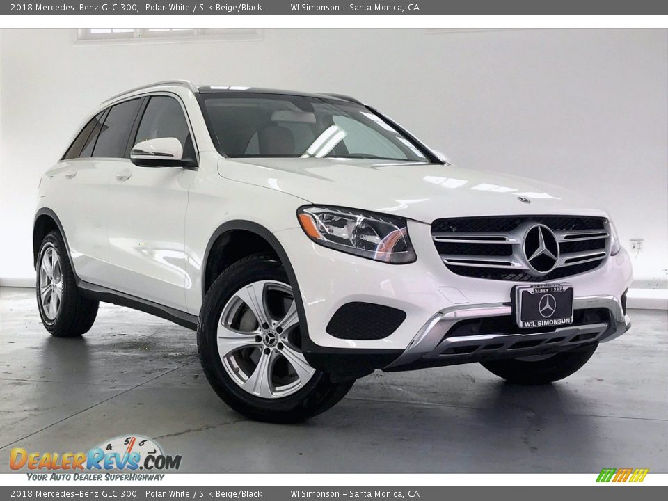 2018 Mercedes-Benz GLC 300 Polar White / Silk Beige/Black Photo #34